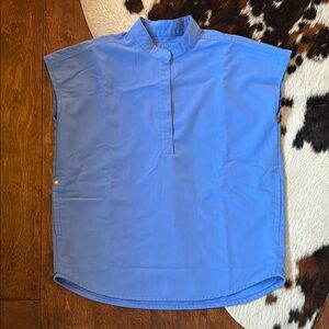 Figs Ceil Blue Rafaela Scrub Top